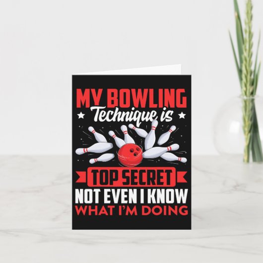 Carte Technique De Bowling Drôle Ll Bowler Bowling Homme (Devant)