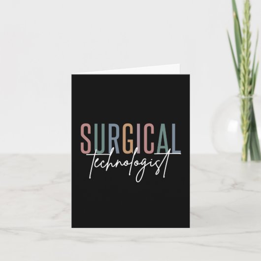 Carte Technologue chirurgical Med Surg Tech Chirurgie Te (Devant)