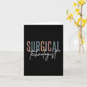 Carte Technologue chirurgical Med Surg Tech Chirurgie Te (Fleur jaune)