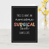 Carte Technologue Chirurgiste Drôle Chirurgie OU Cadeaux (Fleur jaune)