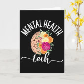 Carte Technologue de la santé mentale Fleurs Technicien (Fleur jaune)
