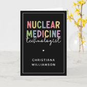 Carte Technologue en médecine nucléaire sur mesure CNMT  (Fleur jaune)