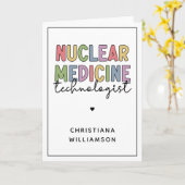 Carte Technologue en médecine nucléaire sur mesure CNMT  (Fleur jaune)