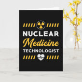 Carte Technologue en radiologie Médecine nucléaire Xray (Fleur jaune)