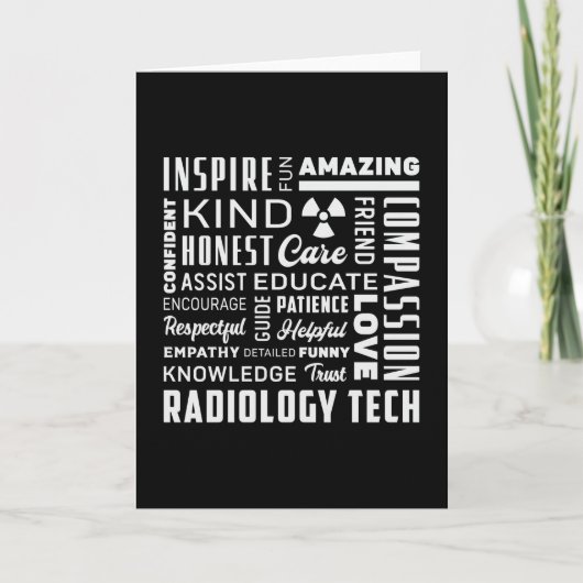Carte Technologue en radiologie Rad Tech X-Ray (Devant)
