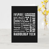 Carte Technologue en radiologie Rad Tech X-Ray (Fleur jaune)