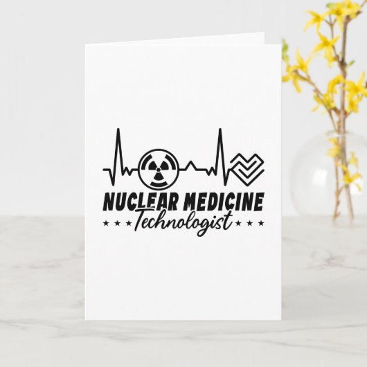 Carte Technologue en radiologie Xray en médecine nucléai (Fleur jaune)