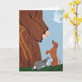 Carte Teckel et St Francis (Fleur jaune)