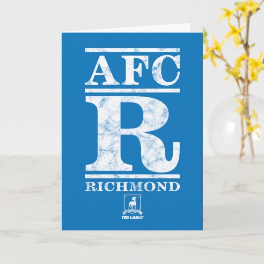 Carte Ted Lasso | AFC R Richmond Text Logo (Fleur jaune)