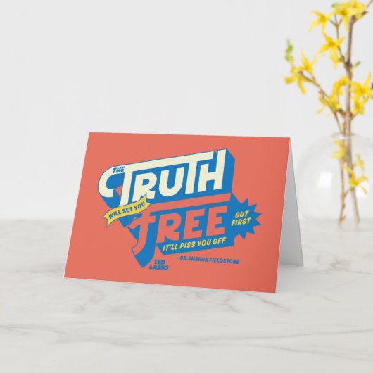 Carte Ted Lasso | La Vérité Vous Libérera (Fleur jaune)