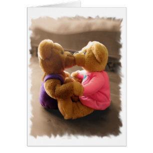 Carte Teddies de baiser