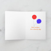 Carte Teddy anniversaire ajouter nom d'âge (Intérieur)