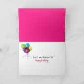 Carte Teddy Bear 65e Humour d'anniversaire (Intérieur)
