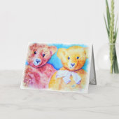 CARTE TEDDY BEAR AMIS (Devant)