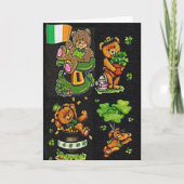Carte Teddy Bear Collection St. Patrick's Day (Devant)