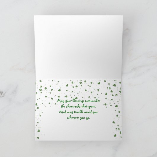 Carte Teddy Bear irlandais (Intérieur)