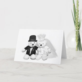 Carte Teddy Bear Mariage