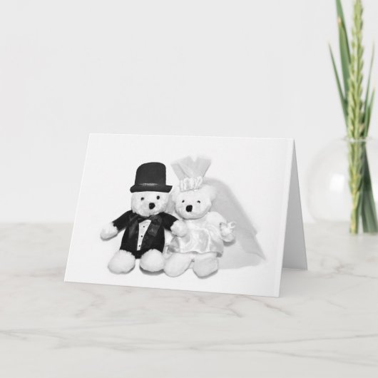 Carte Teddy Bear Mariage (Devant)
