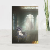 Carte Teddy Bear Sur Une Chaise (Devant)