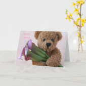 Carte teddy bear witcalla lilies apolocard (Fleur jaune)