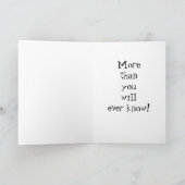 CARTE TEDDY DIT QUE MISS U PLUS QUE TU NE LE SAVRAS JAMA (Intérieur)