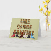 Carte TEE Country Line Dance (Fleur jaune)