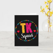 Carte Tee De L'Équipe Tk - Enseignant Transitoire De La (Fleur jaune)