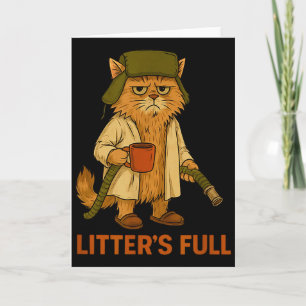 Carte Tee Parodie Chat Litière Pleine _3