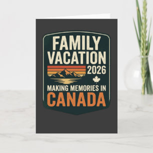 Carte Tee-shirt de souvenirs de vacances en famille au C