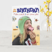 Carte Teen birthday greeting card (Fleur jaune)