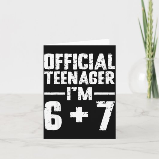 Carte Teenager I'm 13th Birthday 6 7 Meme Six Seven Slan (Devant)