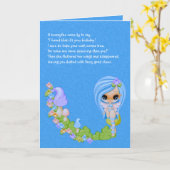Carte Teensy Fae Cute Faery (Fleur jaune)