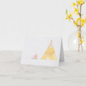 Carte Teepee (Fleur jaune)