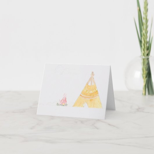 Carte Teepee (Devant)