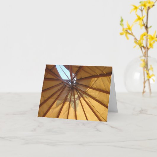 Carte Teepee (Fleur jaune)