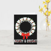 Carte Teeth Smile Be Merry And Bright Dental Dentist Chr (Fleur jaune)