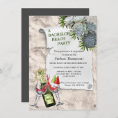 Carte Teintes succulentes de bleus pâles Enterrement de  (Devant / Derrière)