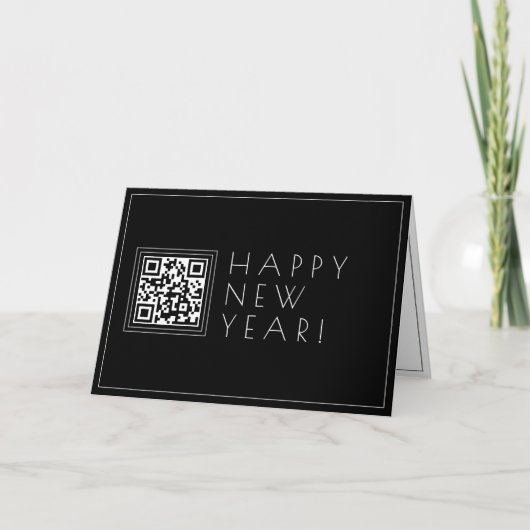 Carte Téléchargez votre propre code QR | Nouvel An Style (Devant)