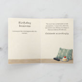 Carte Télécommande drôle d'anniversaire de mari (Intérieur)