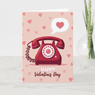 Carte Téléphonique Rétro Romance Amour