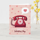 Carte Téléphonique Rétro Romance Amour (Fleur jaune)