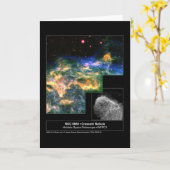 Carte Télescope en croissant de Hubble de la nébuleuse (Fleur jaune)