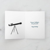 Carte Télescope et astronomie du ciel nocturne Thème (Intérieur)