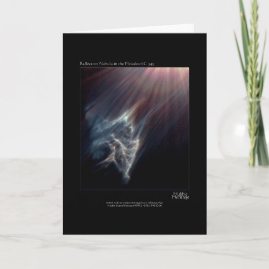 Carte Télescope Pleiades IC 349 Nebual Hubble Photo (Devant)