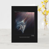 Carte Télescope Pleiades IC 349 Nebual Hubble Photo (Fleur jaune)