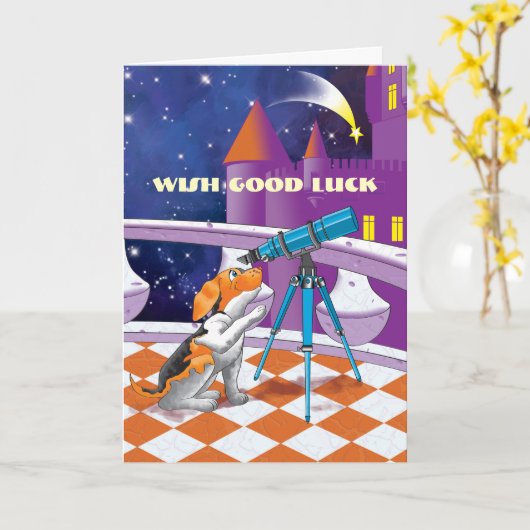 Carte télescope pour chiens (Fleur jaune)