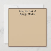 Carte Télescope scientifique de l'inventeur Steampunk de (Dos)