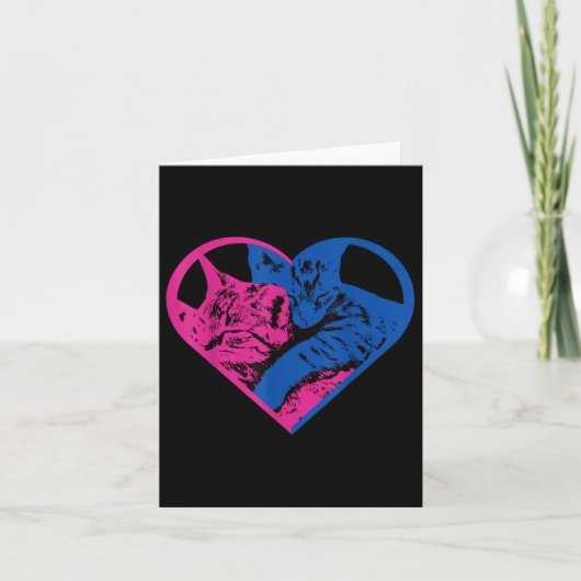 Carte Télévision pour femmes et filles amatrices de chat (Devant)