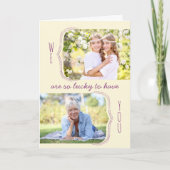 Carte Tellement chanceux de vous avoir 2 photo occasion  (Devant)