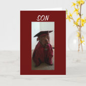 CARTE TELLEMENT FIER DE TOI FILS DIPLÔME (Fleur jaune)